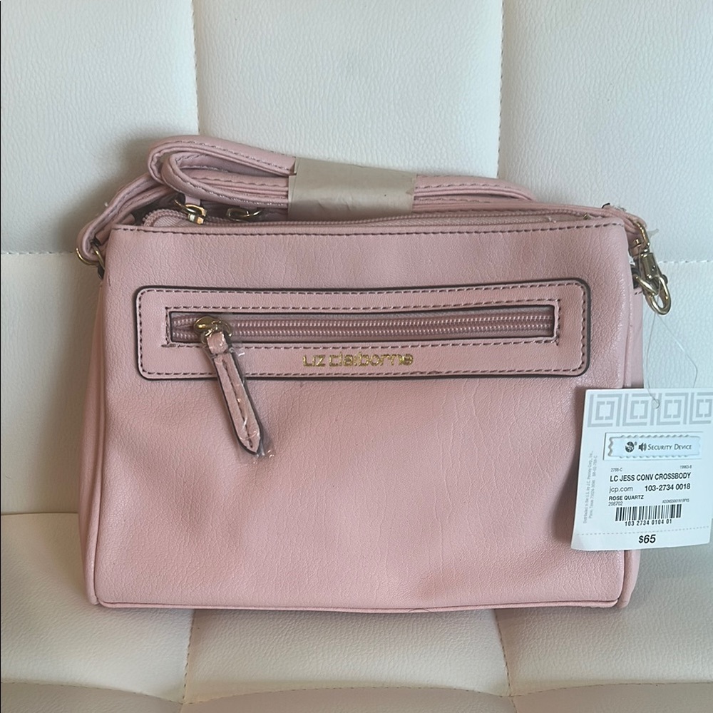 Liz Claiborne Pink Minimalist Crossbody Bag